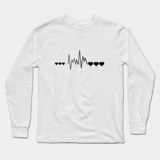 The Heart Beats With Love Long Sleeve T-Shirt